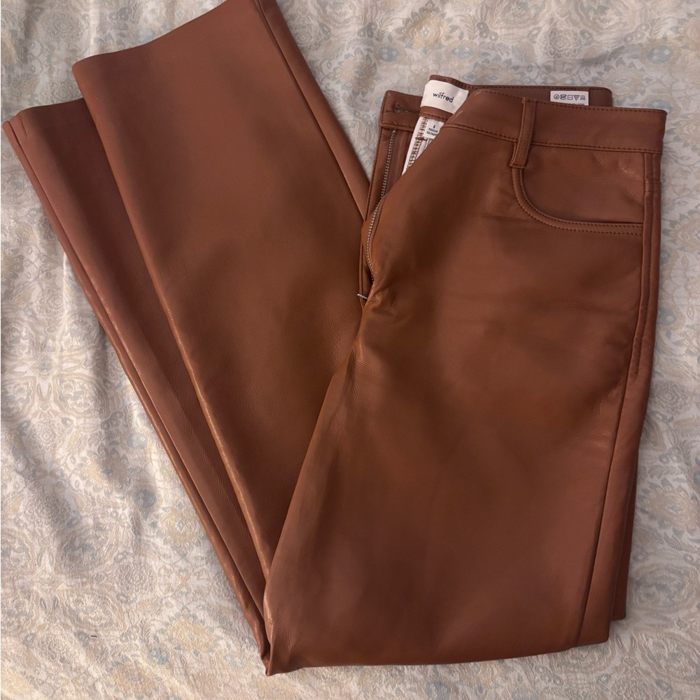 Wilfred Bootcut Leather Pants